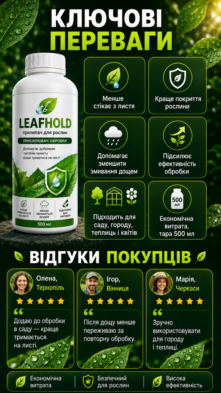 LEAFHOLD для рослин